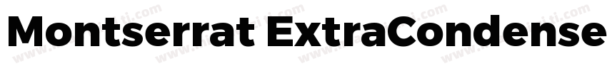 Montserrat ExtraCondensed字体转换